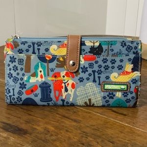 Lily Bloom Who Let the Dogs Out Liza Travel Wallet